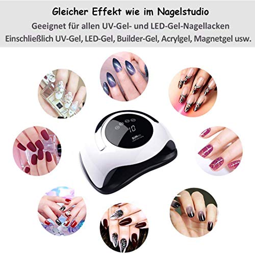 ABsuper 120W Nageltrockner, UV LED Lampe für Nägel, Professionelle Nagellampe mit 4 Timer,Auto-Sensor,Touchscreen… – Bild 7