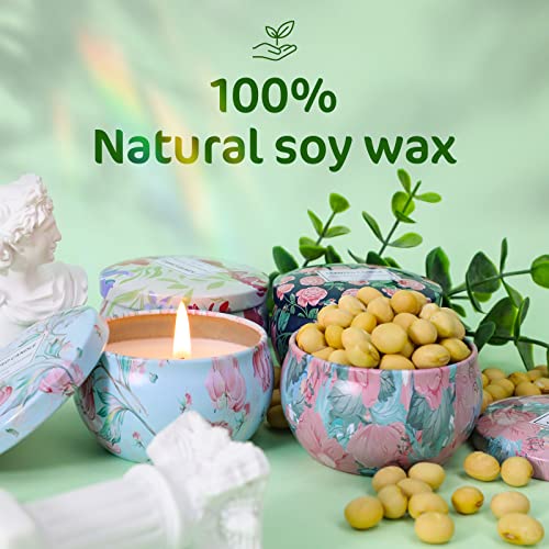 La Bellefée Candles For Home Scented, Aromatherapy Scented Candles For Mom Wowen From Daughter Mothers Day Decoration, Natural Soy Wax Candles For Relaxing Spa, Yoga, Bath, Party (4 Scents) #TOP1