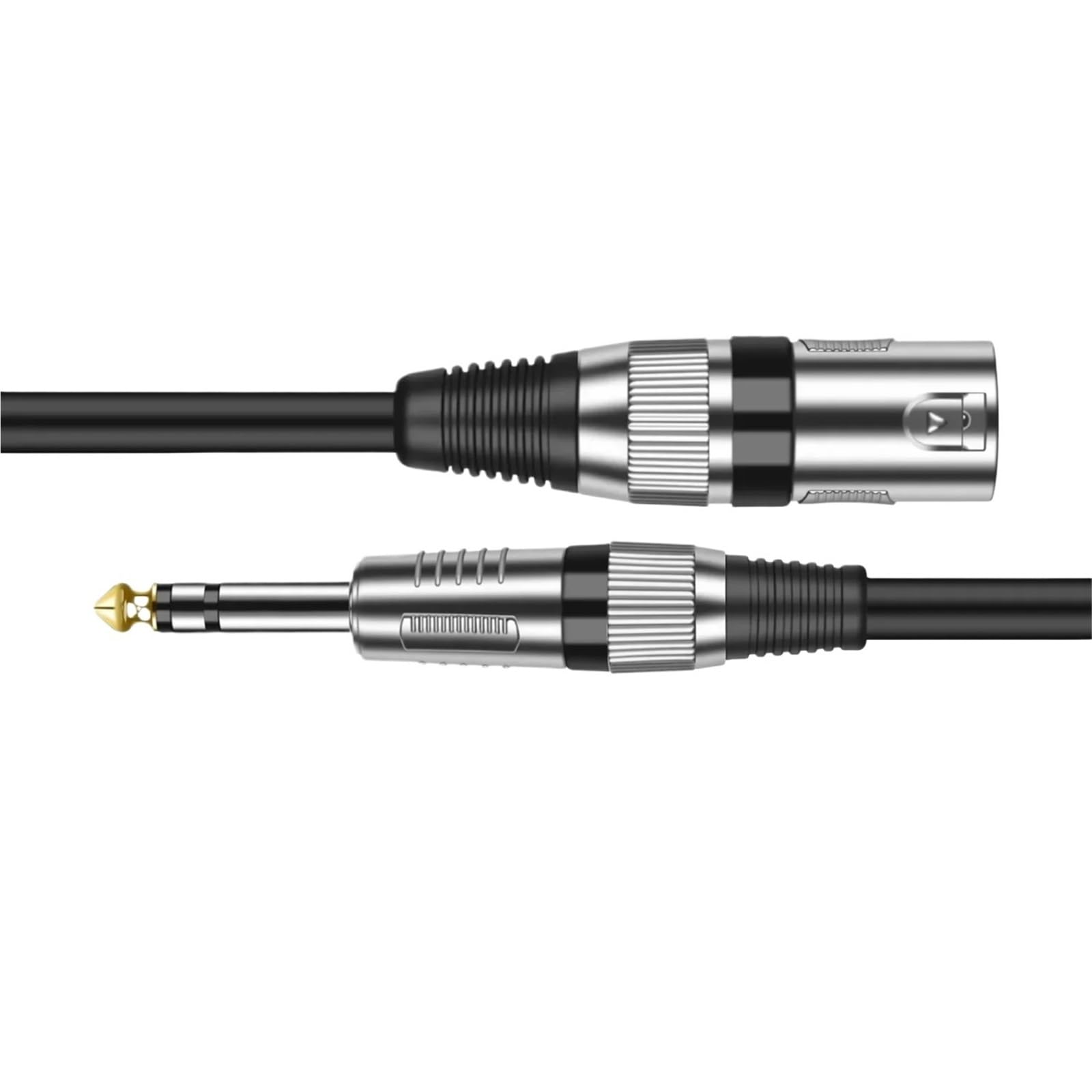 Kabel mikrofonowy XLR do mikrofonu 1/4 TRS kabel 6.35mm/6.5mm męski na męski XLR Kabel połączeniowy audio do wzmacniacza stereo miksera(czerwony, 3 metr)