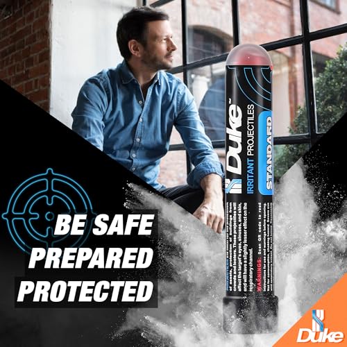 Image of Duke 68 Cal Pepper Ball Projectiles (1% PAVA + 1% CS) - Standard Irritant Projectiles, Non Lethal Pepper Gun Balls for Self Defense Weapons, Home Defense - Round, 3.2g - 3.4g