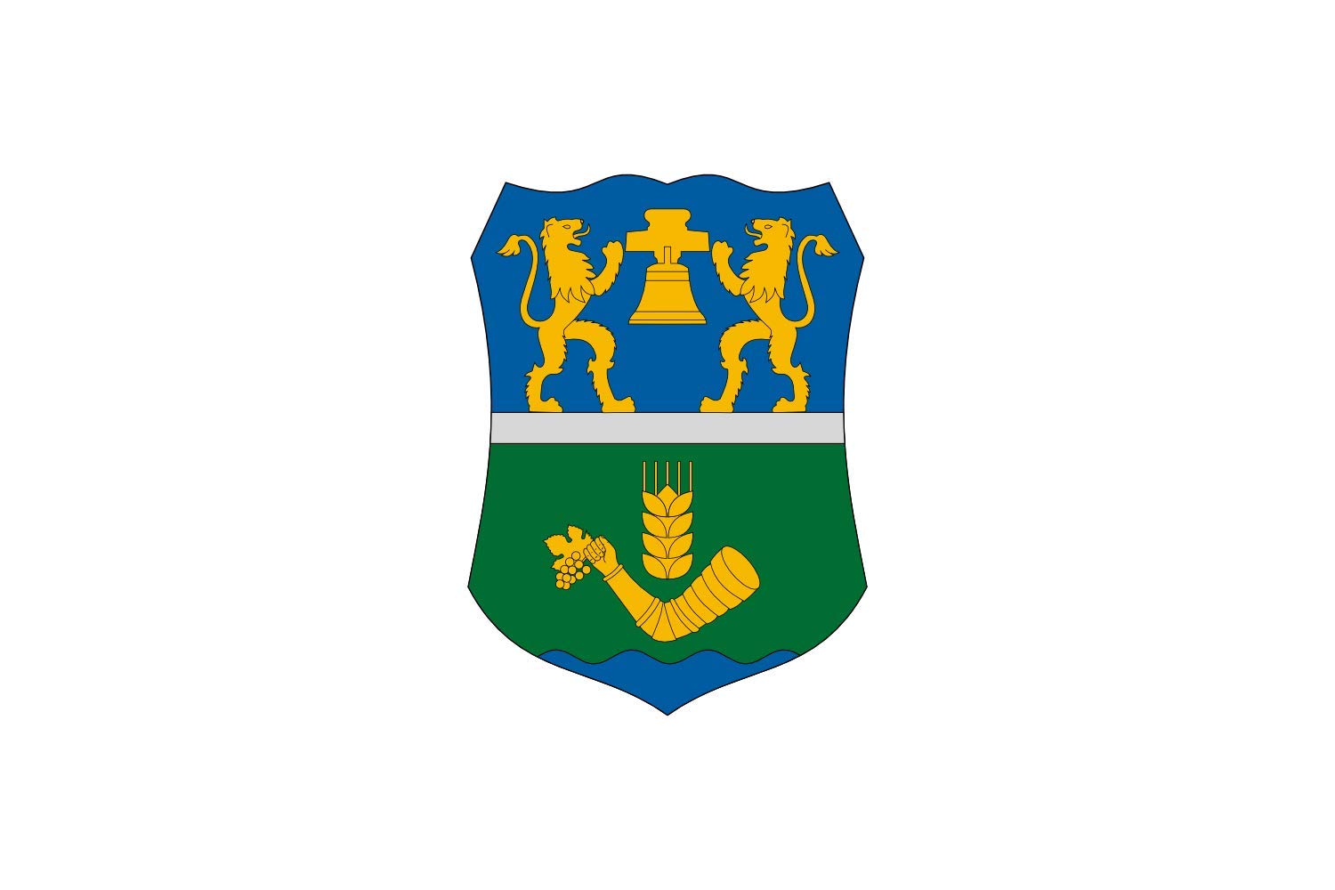 Drapeau paysage Orosháza grand format 1.35m² pour mât de jardin