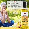 Bliss Kiss Simply Pure Body Oil, Hydrating Nail & Cuticle Oil | 4 oz Crisp Lemon Sugar Scent | Strengthens Nails, Softens Cuticles, Fast-Absorbing Jojoba Oil for Dry Skin, Hands, Feet, Elbows, Body