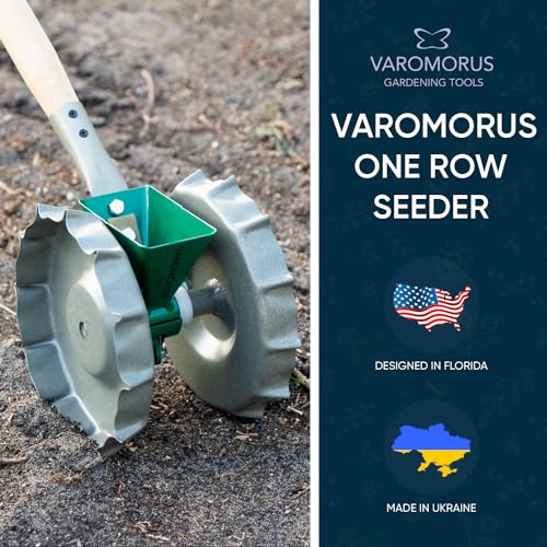 Varomorus Precision Seeder: Durable Metal Vegetable Planter for Efficient Garden Sowing - Ideal for Greens, Beets, Carrots, Onions, for Gardens, Greenhouses, Open Fields, W/Out Handle by Varomorus - Image 3