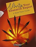 Write Your Research Report - A Real-Time Guide 0130239550 Book Cover