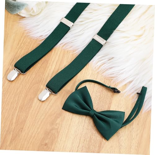 1Set Dress Suspenders for Boys with Adjustable Bow Tie Comfortable Material for Trousers and Casual Wear Fashion Versatile Outfit Accessory4