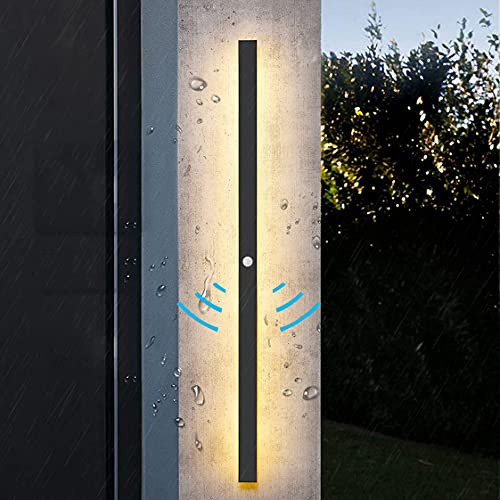HMAKGG LED Wandlampe Aussen Mit Bewegungsmelder Wasserdicht IP65 Aluminium...