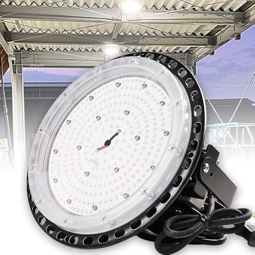 【最強 超爆光24000lm 屋内屋外兼用】LED高天井灯 150W 昼光色6000K 水銀灯1500W相当 24000ルーメン LEDハイベイライト UFO型LED投光器 UFO型 UFO形 LED 高天井灯 高天井用LED照明 LED投光機 水銀灯交換用 水銀灯からledへ交換 IP65防水 倉庫 工事現場 工場 工場用LED照明 高天井用LEDライト 吊り下げ LED高天井照明 一番明るい