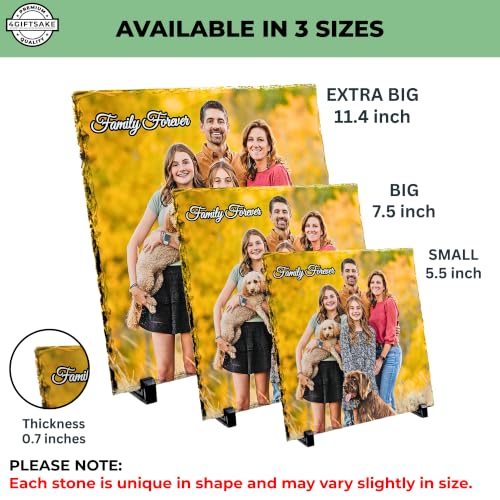 Personalized Photo Rock Slate - Custom Plaques - Square Shape - Image 2