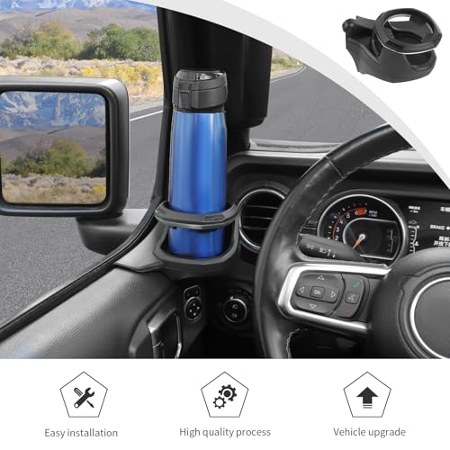 Insertos para portavasos puerta Jeep Wrangler JL 2018-2026 miniatura 6