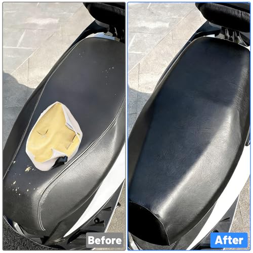 TIESOME Sitzbezüge Universal Motorrad, Groß Motorrad Sitzabdeckung Kissen, wasserdichte Sonnenschutz Sitzbezug Geeignet Staubkissenbezug Schutz mit Gummiband für MotorradRoller Moped Sitzbezug