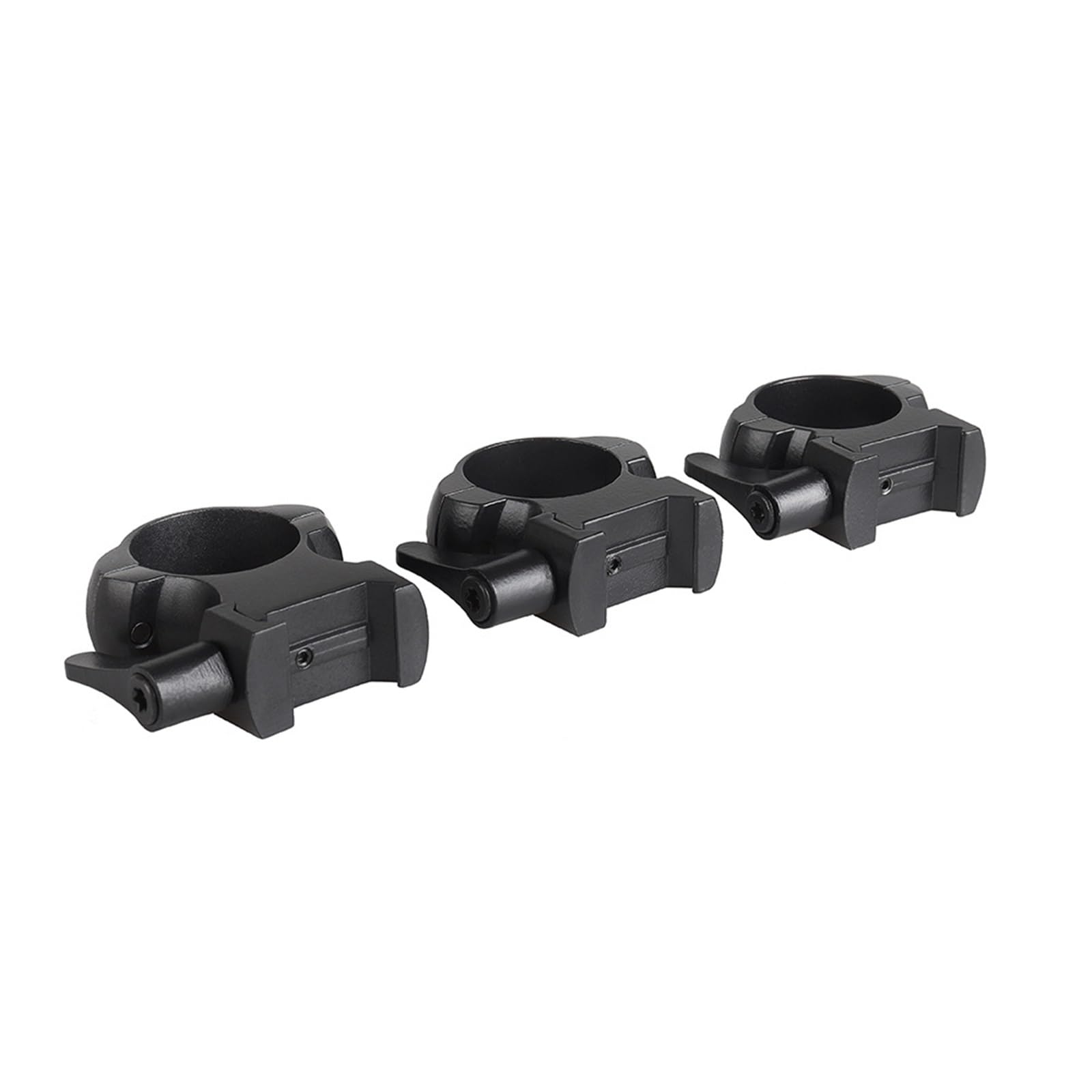 Lot De 2 Supports De Lunette en Acier 25,4/30 Mm, for Rail Picatinny 21 Mm, Collier De Serrage for Tube De Lunette Tactique