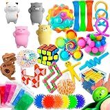 Fidget Spielzeuge Set 35 Stück Stress-Angst Relief Spielzeug Angst Relief Finger Toys, für Anti Stress Autisten und ADHS Kleine Geschenke -F