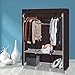 XXL Armoire de rangement rangement vestiaire vestiaire Armoire portable Étagère pour livres Chambre à coucher Meuble Tissu Vêtement hiver Autoportant Pop Up, Seminérable, Mansard, Portable