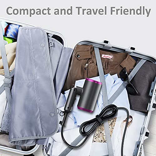 Hair Dryer Travel Hair Dryers Professional Hairdryer with Diffuser for Women Men Blow Dryer Home Salon Gift Low Noise Lightweight with Diffuser for Curly Hair Concentrator & Combs with 3 Speed - Image 7