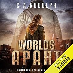 Worlds Apart Audiolibro Por C.A. Rudolph arte de portada