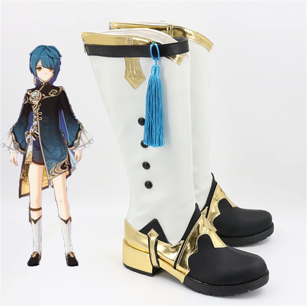 Amazon.co.jp: [HAISNOW]行秋 cosplay シューズ 靴 コスプレ用 : ホビー