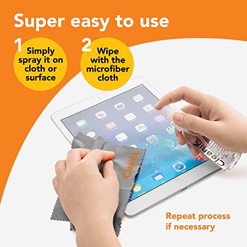 image for Cleanix Glasses Cleaner Set of 3, Alcohol-Free Eyeglass Cleaner, 3pcs.