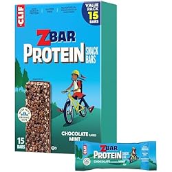 1 of Zbar Protein Chocolate Mint Snack Bars, Gluten Free Protein Bars, 15ct | 5g Protein, Gluten Free, Made with Organic Oats, No Artificial Preservatives or Sweeteners, Snacks for Kids