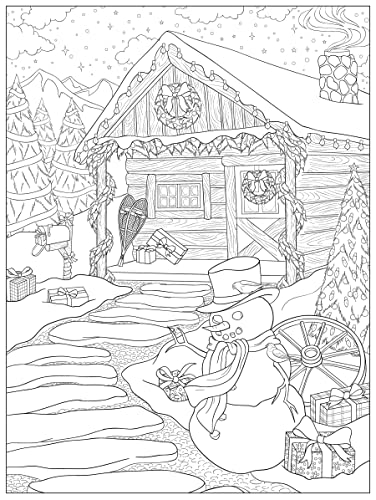 Creative Haven Cozy Christmas Coloring Book