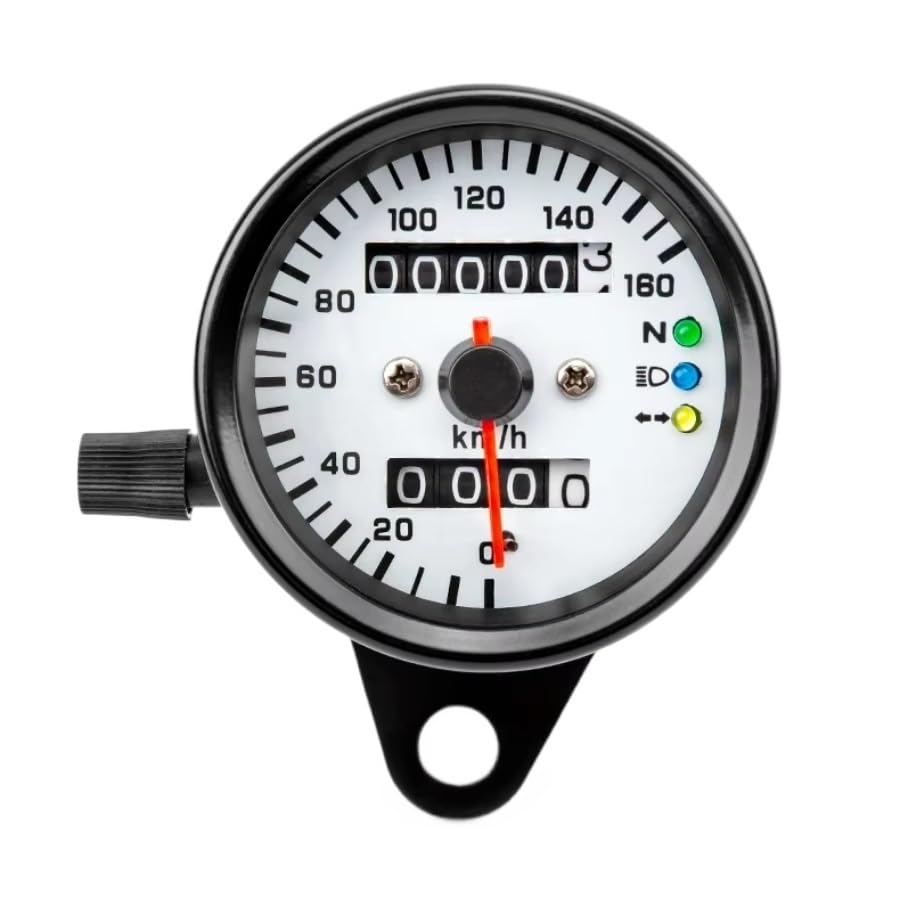 Compteur vitesse moto LED noir 12V idéal pour vos balades nocturnes