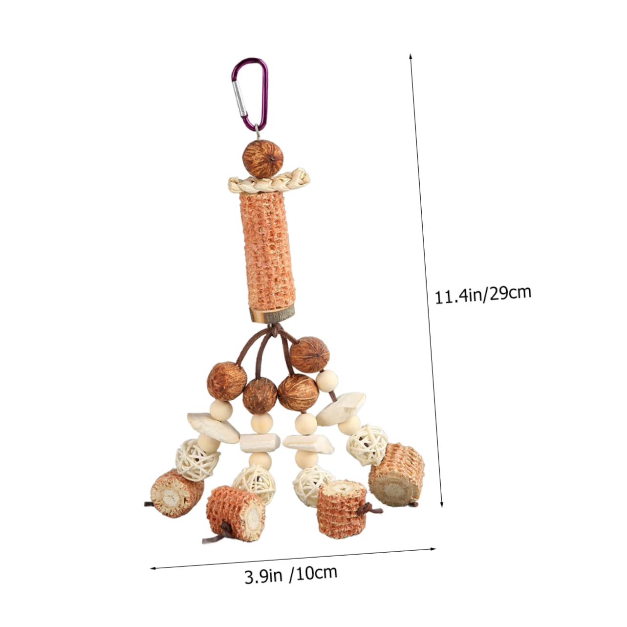Mipcase 3pezzi Giocattolo Appeso Per Pappagalli Di Seppia Gioco Divertente Per Gabbia Stimola Masticare e Gioco Dei Pappagalli e Parrocchetti Design Per Attività e Decorazione Domestica