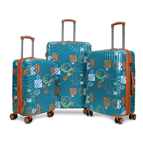 Image of AMERICAN TRAVELLER Urban SF Polycarbonate Trolley Bag Set of 3 | Durable Hard Shell, TSA-Type Lock, 360 Disc Spinner Wheels, Expandable Luggage