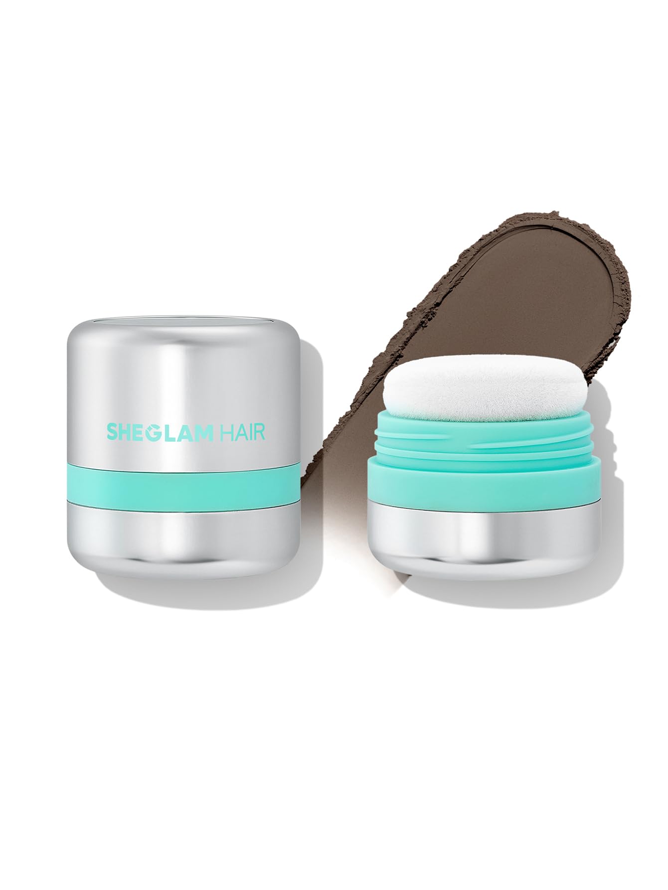 SHEGLAM HAIR Minty Fresh Volumizing Dry Shampoo - Dark Brown (0.23 oz), Volume Refresh Powder,Instant Hair Volume,Instant Fluffy Effect