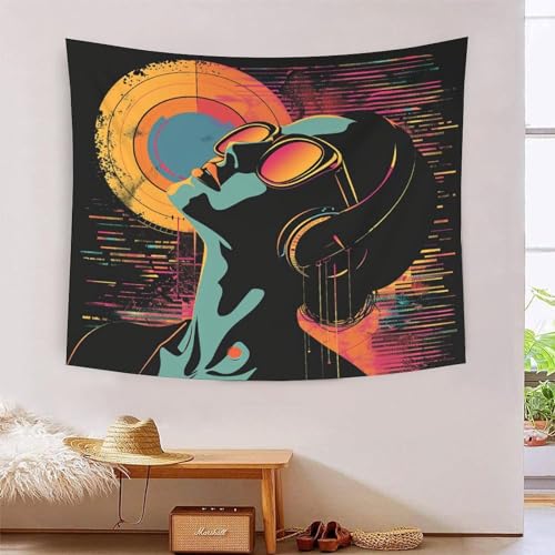 Tapisserie murale décoration salon pour créer une atmosphère rétro et cosy