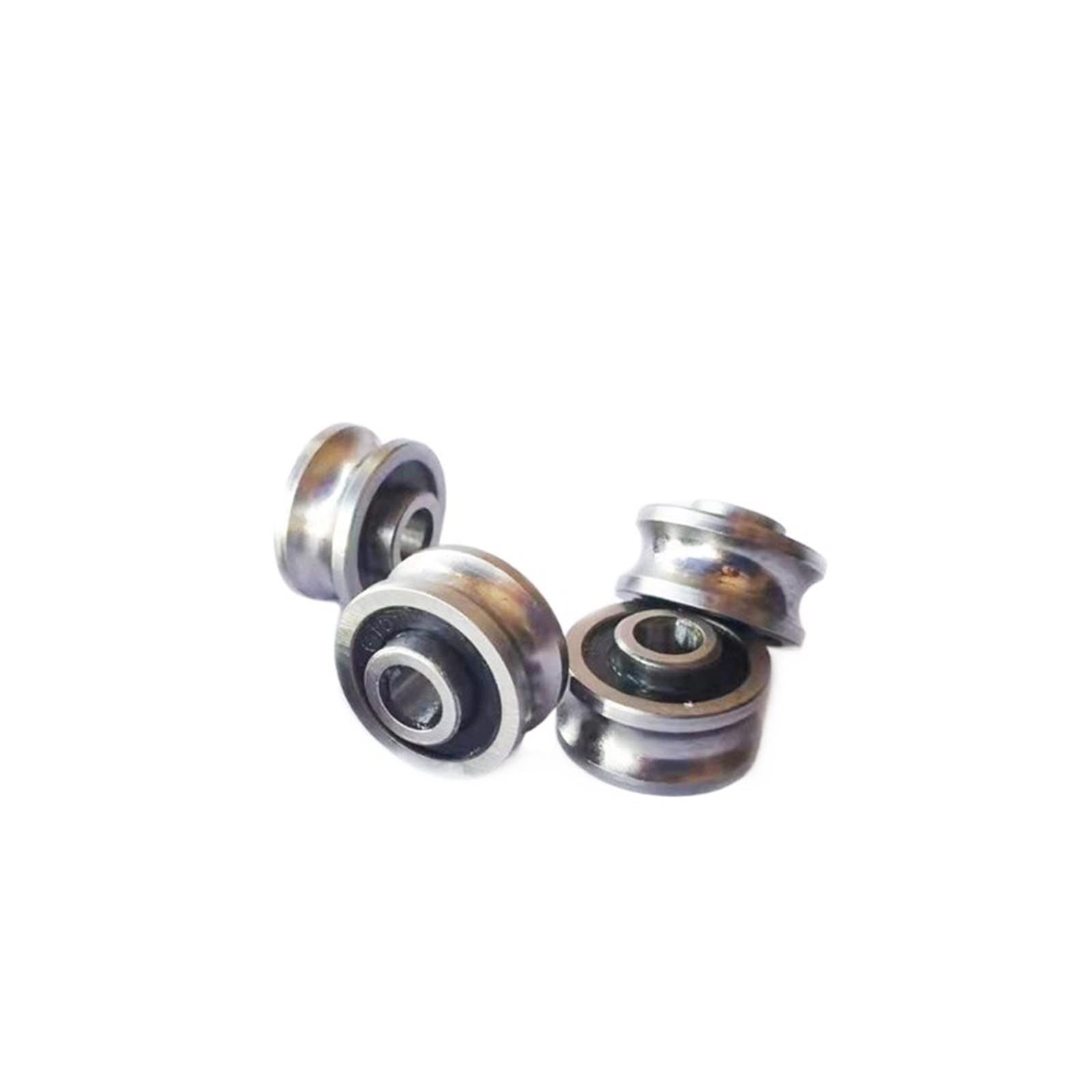 XYWHPGV SG15 Cuscinetto guida a sfere con scanalatura a U profonda 5 mm x 17 mm x 8 mm Cuscinetti in acciaio cromato a doppia tenuta (GCr15) 5 pezzi(bb23c c40a8 50028 72cf1