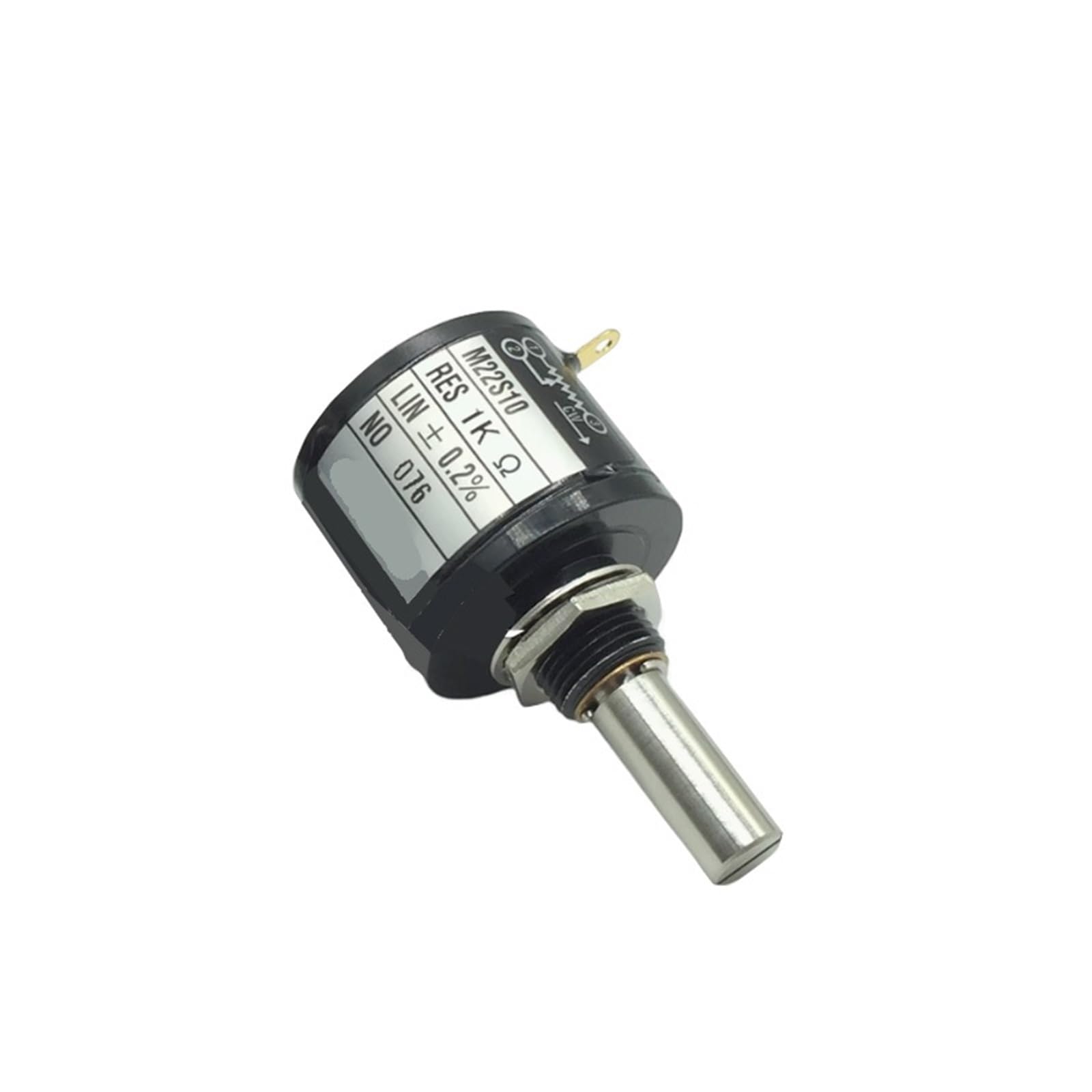 M22S10 Potenziometro Multi Turn 10 Cirde Wire Wound 1k 2k 5k 10k Dieci Rotondi Potenziometro 1pz (2K Ohm)