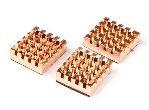 Raspberry Pi Copper Cooling Heat Sinks 3 Pack