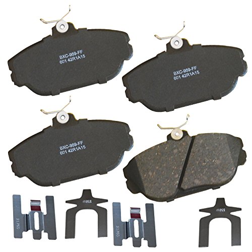 Image of Bendix Premium SBC601 Ceramic Front Brake Pads for Ford Sable 2000-1994, Taurus 2002-1994, Windstar 1998-1995, Lincoln Continental 1994-1993, Mercury Sable 2001-1994