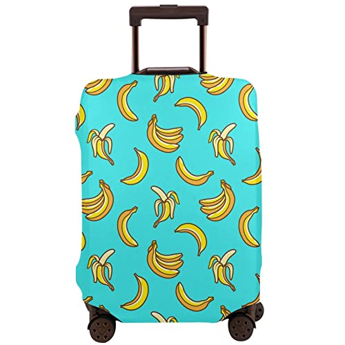 Khairuly Bananas Travel Suitcase Protector Elastic Washable Luggage Cover With Concealed Zipper X-Large