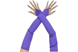 1920s Purple Fingerless Gloves