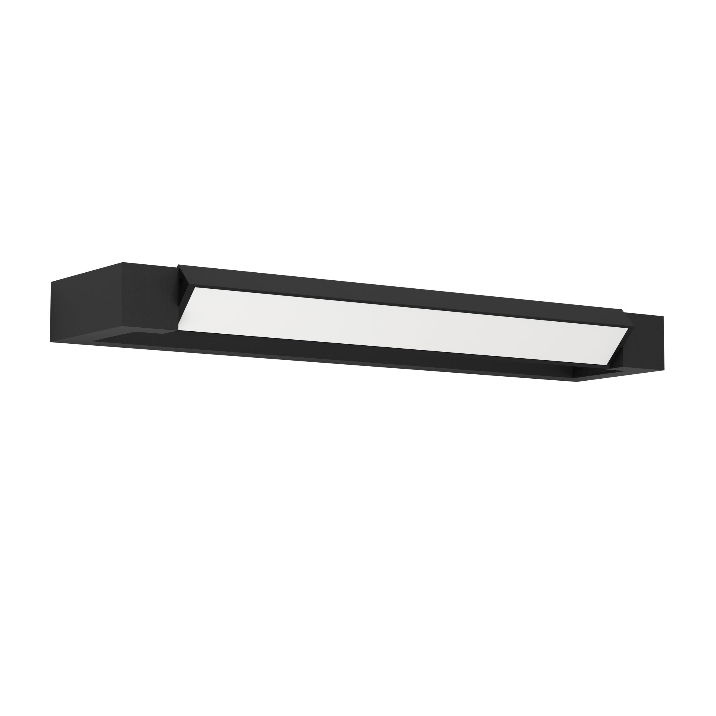 EGLO LED aplique Gemiliana, lámpara de espejo de baño metal negro | y plástico blanco, iluminación blanco neutro, IP44
