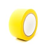 Safety Warning Floor Tape, Yellow, 1 Count (Pack of 1)
