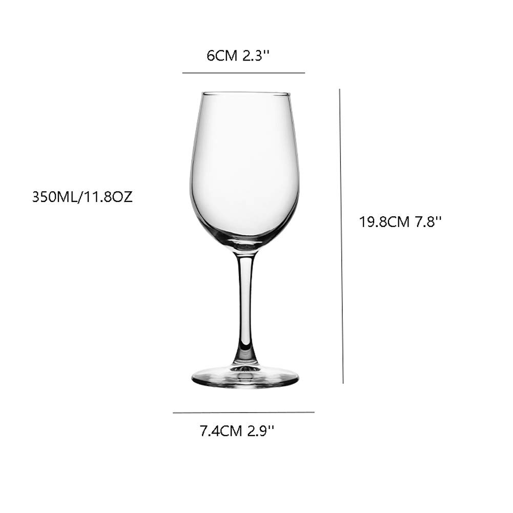 Copas de Vino Tinto Copa de Cristal Transparente para degustación de vinos Fiesta Elegante Cristalería para Beber Copa de Vino Tinto Juego de 4 Tazas para Beber (Color : ClearB)