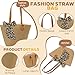 Imagen de LUCKIUP Bolso de Paja Playa, Bolso Playa Mujer