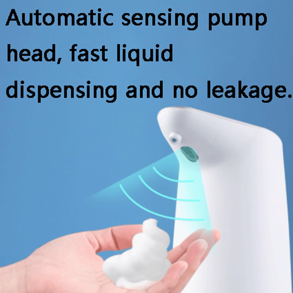 Automatische zeepdispenser Lotiondispensers voor op het aanrecht, borrelende reinigingsvloeistofdosering Witte keuken