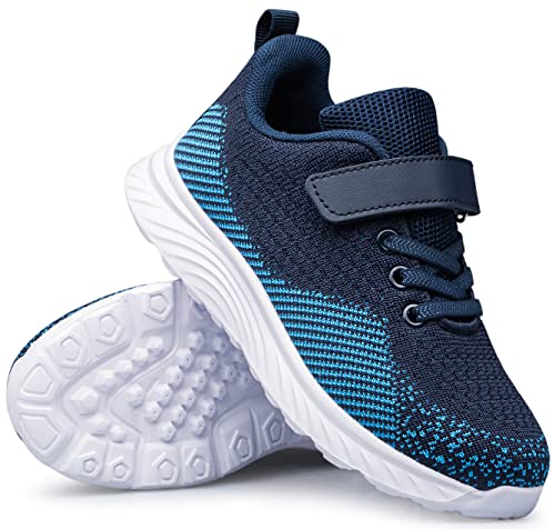 Image of Kids Shoes Toddler Boys Girls Running Sports Strap Sneakers | Children Breathable Casual Tennis Walking Athletic School Non-Slip Lightweight