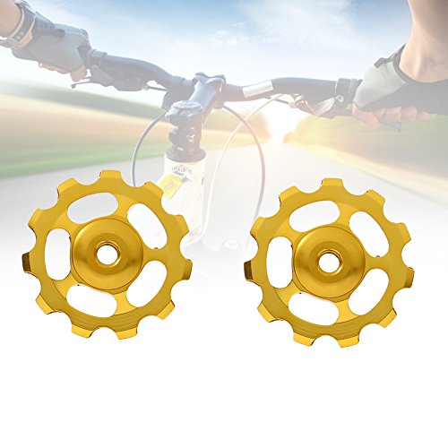 Polia do Desviador Traseiro da Roda , 2 Peças de Liga de Alumínio Cnc 11t para Bicicletas de Montanh