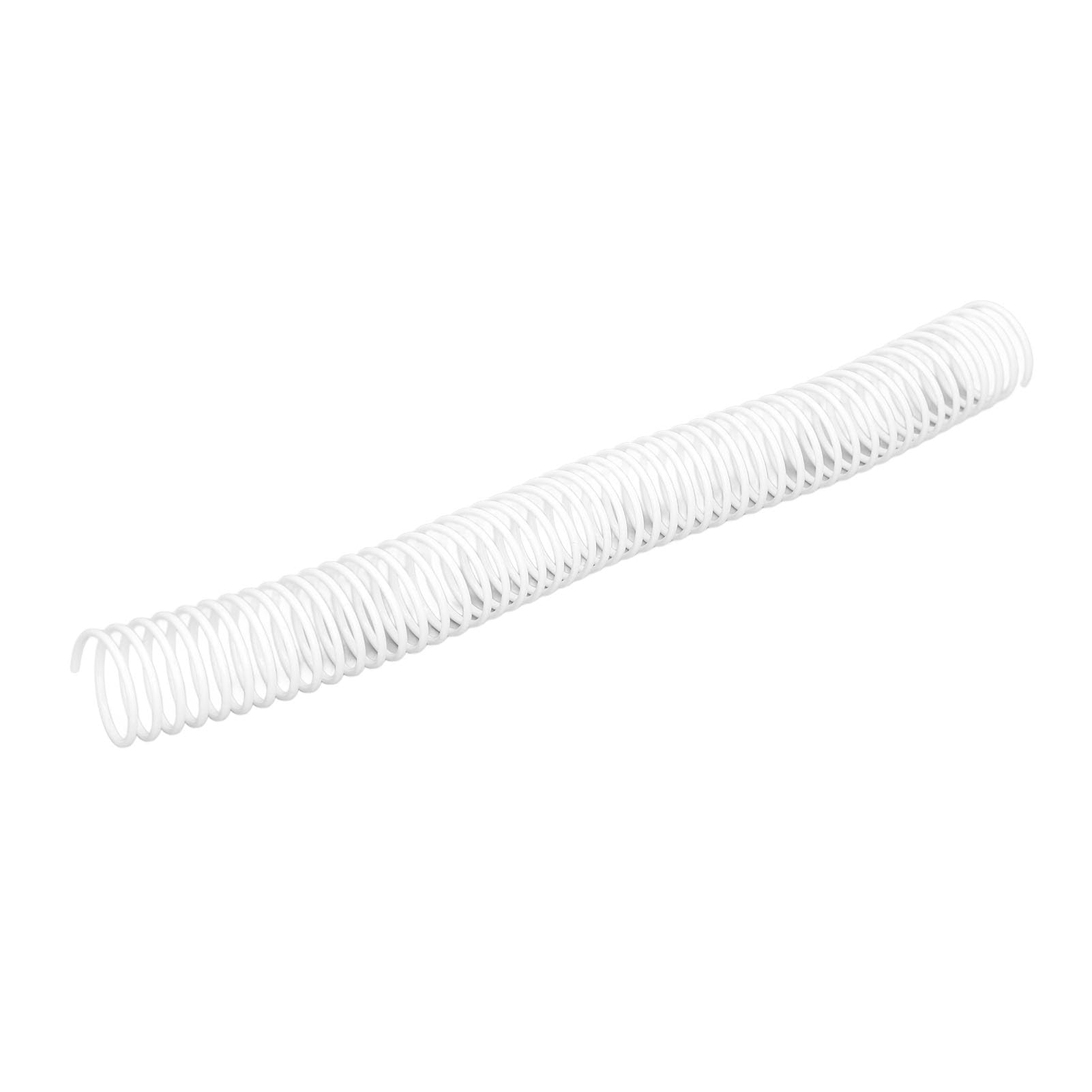 Bobine per rilegatura carta A4 da 35 pezzi, bobina per rilegatura a spirale 48 anelli, dorsi in filo a spirale in plastica con diametro di 25,4 mm, passo 4:1 per documenti di (Bianca)