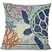 YZMY Federa Decorativa Fodera per Cuscino Federa per Cuscino da Marinaio in Polpo Stile Marino Blu Marino da 18"Divano Federa da Tiro Decorativa in Tartaruga Marina-450 Millimetri * 450 Millimetri_5