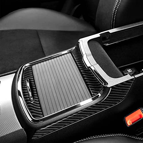 Image of Car Cup Holder Decor Cover Decals for 2011-2014 Chrysler 300 / 300C / 300S / Limited /Base Accessories Carbon Fiber Interior Stickers