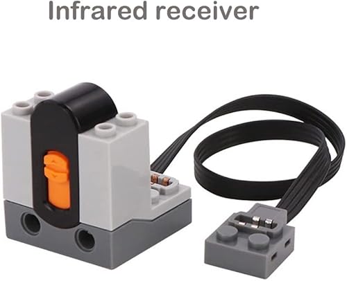 Miniatura 3 de Funciones de energía Piezas Bloques de construcción Tren Track Motor Caja de batería Controlador remoto infrarrojo Receptor (modle2)