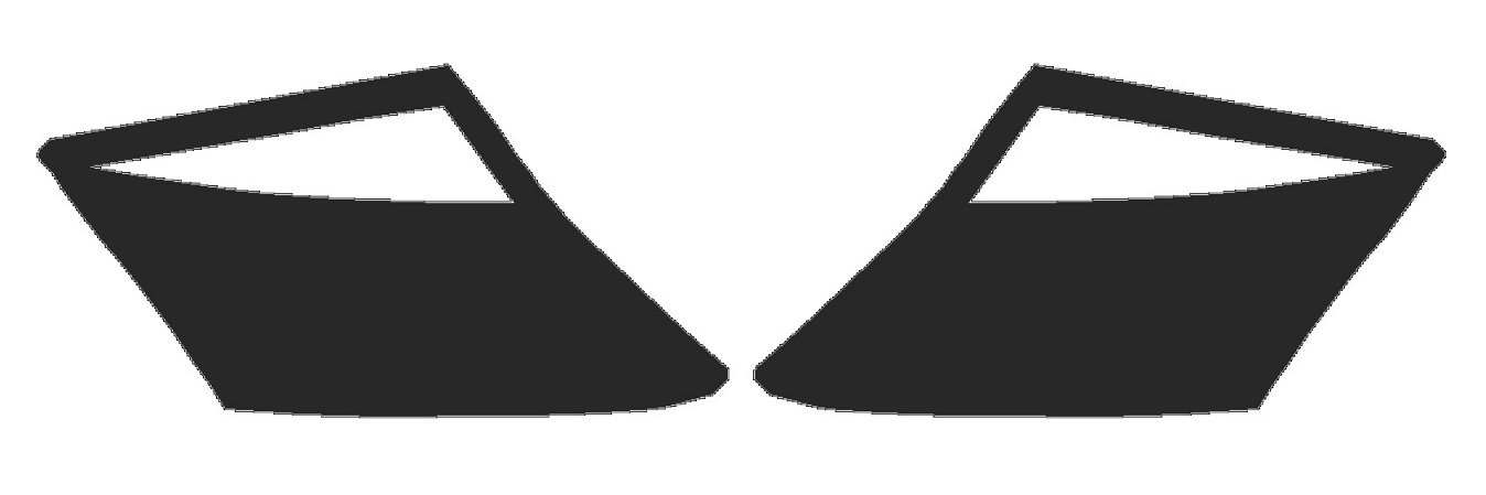 Precut Vinyl Tint Cover for 2008-2010 Honda Accord Taillights (Coupe) (Reverse Cutout, 20% Dark Smoke)