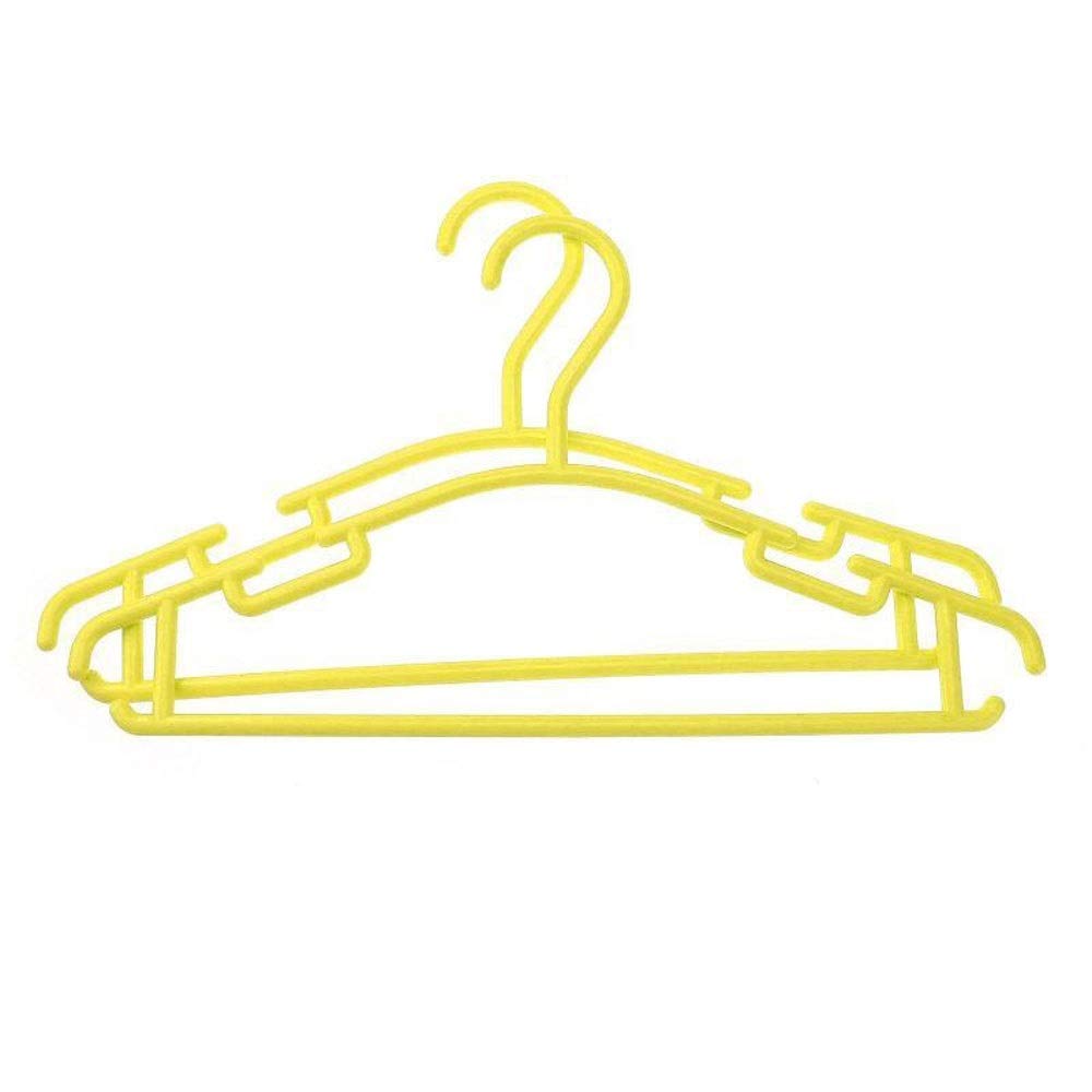 JINGYAN Standard Hangers 10pc Portable Clothes Hanger Coat Plastic Hangers Hook Household(3)