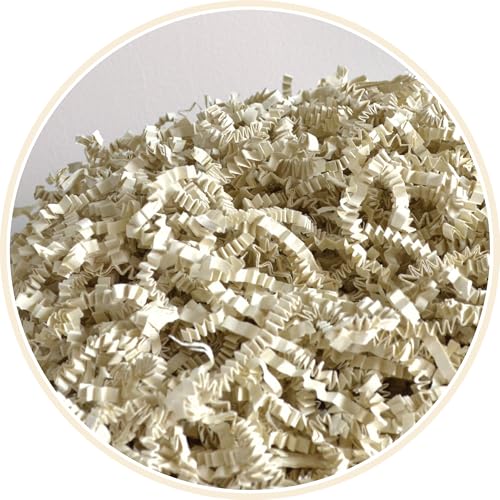 ARKANSIA - 200g Papier Froissé Déchiqueté pour Remplissage Boîte Cadeau & Panier Garni – Frisure Kraft, Calage, Protection, Décoration, Mariage, Fête,...