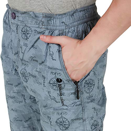 Image of MOUNTAIN COLOURS Men Cotton Printed Trackpant (MC 3374)