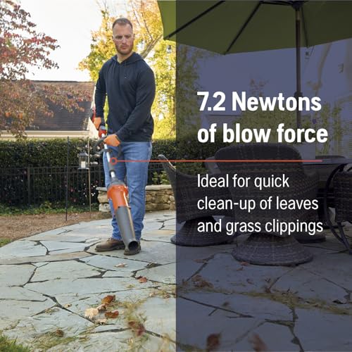 Image of Husqvarna DB110 Leaf Blower Attachment, FLXi Compatible Battery Powered Leaf Blower Attachment, Hook Included for Easy Storage
